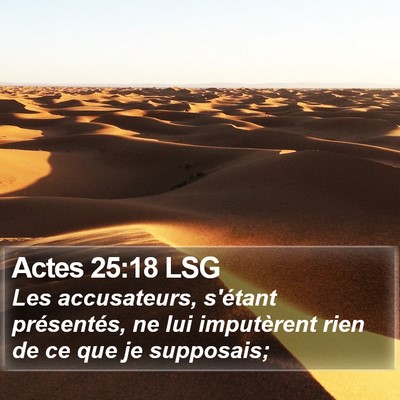 Actes 25:18 LSG Bible Verse Image