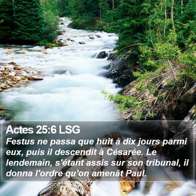 Actes 25:6 LSG Bible Verse Image