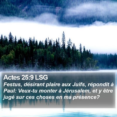 Actes 25:9 LSG Bible Verse Image