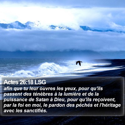 Actes 26:18 LSG Bible Verse Image