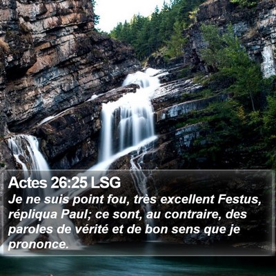 Actes 26:25 LSG Bible Verse Image