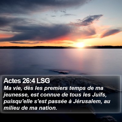 Actes 26:4 LSG Bible Verse Image
