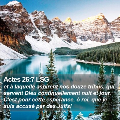 Actes 26:7 LSG Bible Verse Image