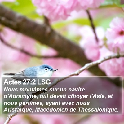 Actes 27:2 LSG Bible Verse Image
