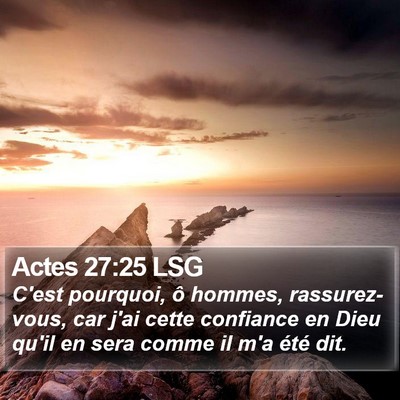 Actes 27:25 LSG Bible Verse Image
