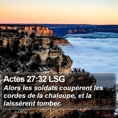 Actes 27:32 LSG Bible Verse Image
