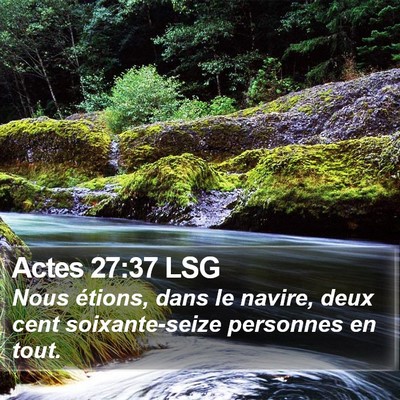 Actes 27:37 LSG Bible Verse Image
