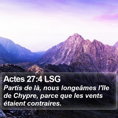 Actes 27:4 LSG Bible Verse Image