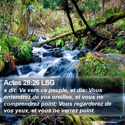 Actes 28:26 LSG Bible Verse Image