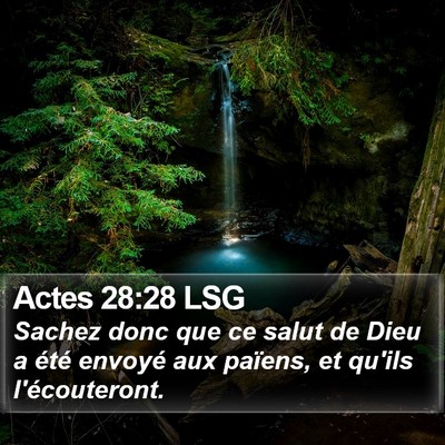 Actes 28:28 LSG Bible Verse Image