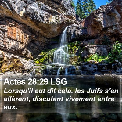 Actes 28:29 LSG Bible Verse Image