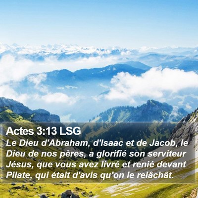 Actes 3:13 LSG Bible Verse Image