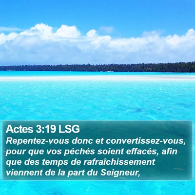 Actes 3:19 LSG Bible Verse Image