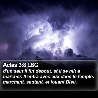 Actes 3:8 LSG Bible Verse Image
