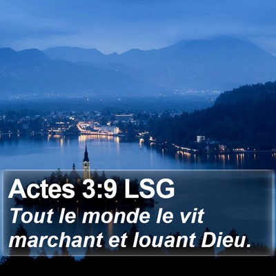 Actes 3:9 LSG Bible Verse Image