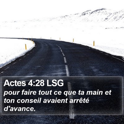Actes 4:28 LSG Bible Verse Image