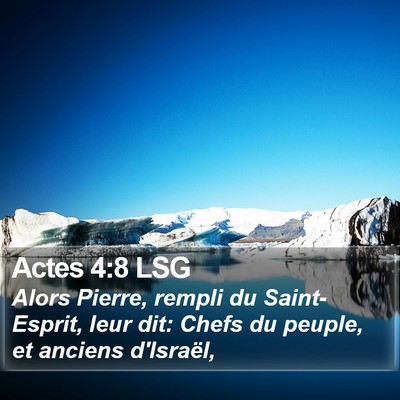 Actes 4:8 LSG Bible Verse Image