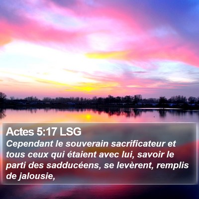 Actes 5:17 LSG Bible Verse Image