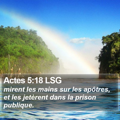 Actes 5:18 LSG Bible Verse Image