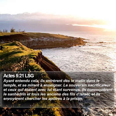 Actes 5:21 LSG Bible Verse Image