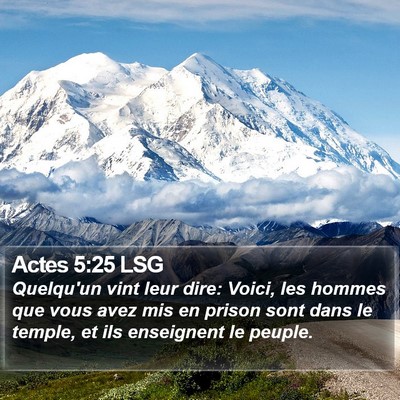 Actes 5:25 LSG Bible Verse Image