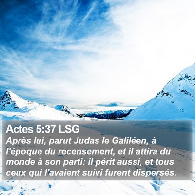 Actes 5:37 LSG Bible Verse Image