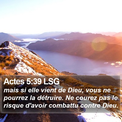 Actes 5:39 LSG Bible Verse Image