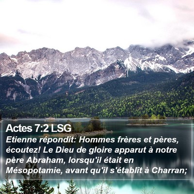 Actes 7:2 LSG Bible Verse Image