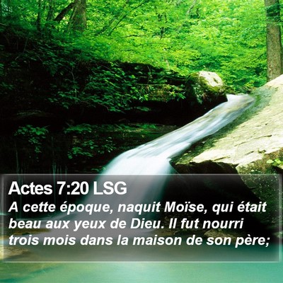 Actes 7:20 LSG Bible Verse Image