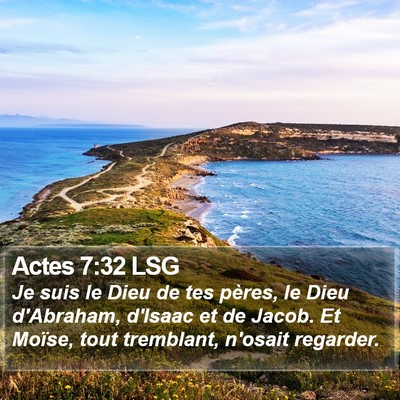 Actes 7:32 LSG Bible Verse Image