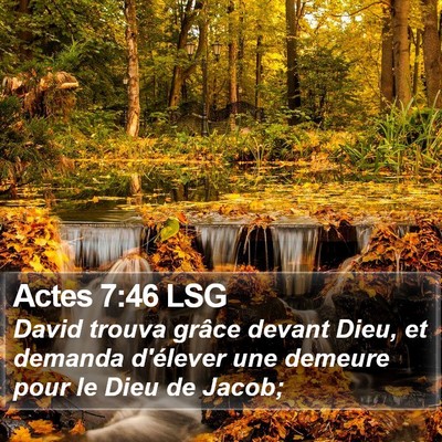 Actes 7:46 LSG Bible Verse Image