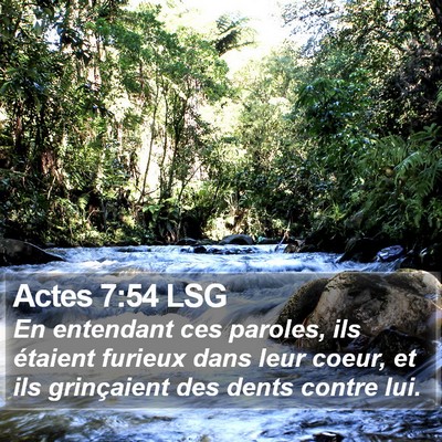 Actes 7:54 LSG Bible Verse Image