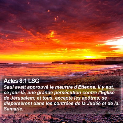 Actes 8:1 LSG Bible Verse Image