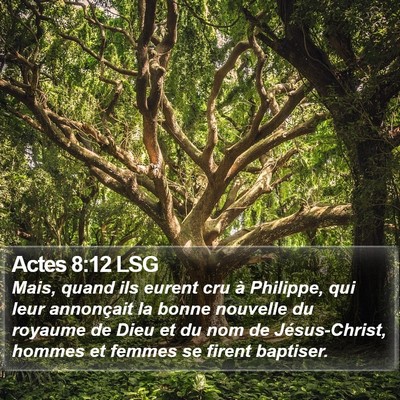 Actes 8:12 LSG Bible Verse Image