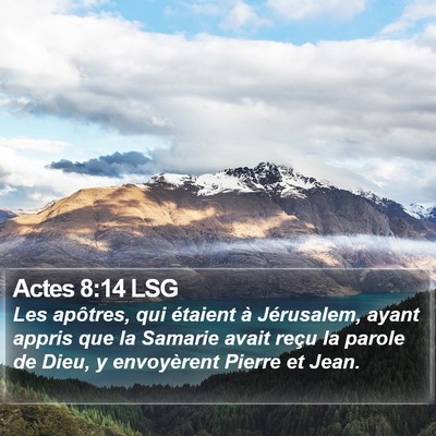 Actes 8:14 LSG Bible Verse Image