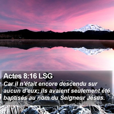 Actes 8:16 LSG Bible Verse Image