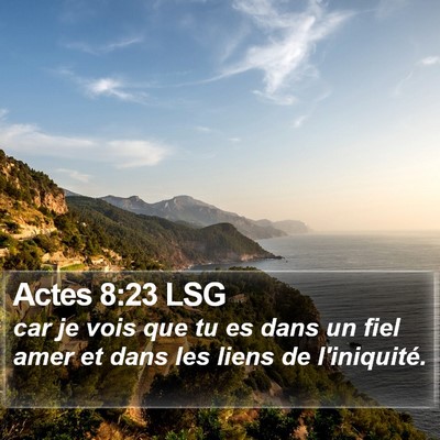 Actes 8:23 LSG Bible Verse Image