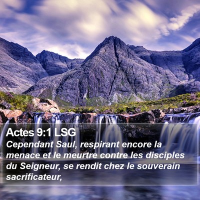 Actes 9:1 LSG Bible Verse Image