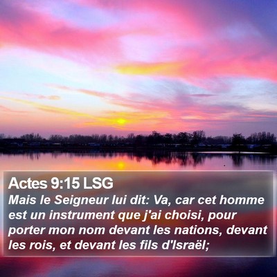 Actes 9:15 LSG Bible Verse Image