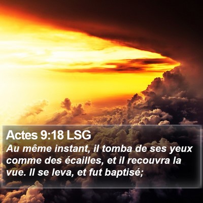 Actes 9:18 LSG Bible Verse Image