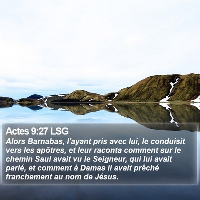 Actes 9:27 LSG Bible Verse Image