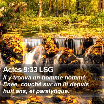 Actes 9:33 LSG Bible Verse Image