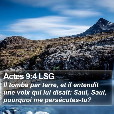 Actes 9:4 LSG Bible Verse Image