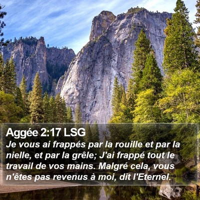 Aggée 2:17 LSG Bible Verse Image