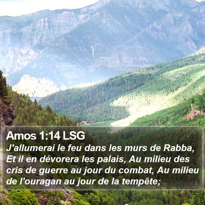 Amos 1:14 LSG Bible Verse Image
