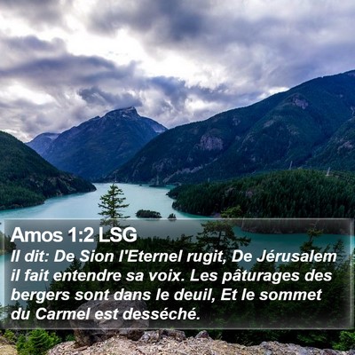 Amos 1:2 LSG Bible Verse Image