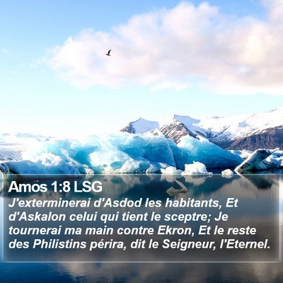 Amos 1:8 LSG Bible Verse Image