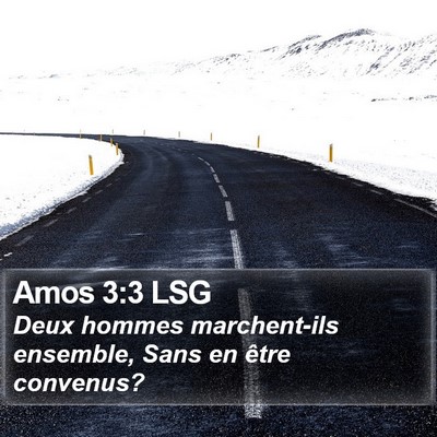 Amos 3:3 LSG Bible Verse Image