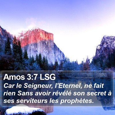 Amos 3:7 LSG Bible Verse Image