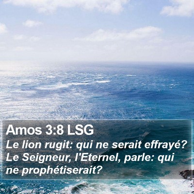 Amos 3:8 LSG Bible Verse Image